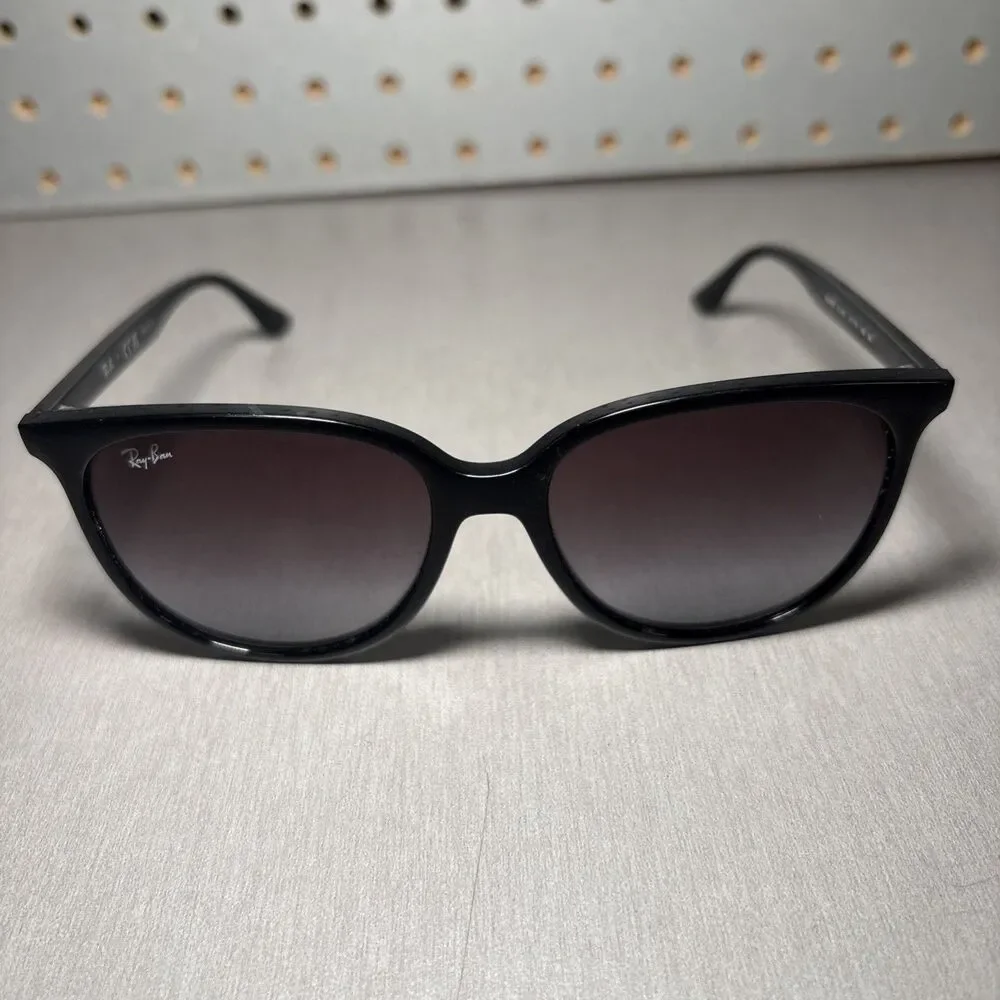 Ray-Ban Sunglasses RB4378 601/8G Rectangular Black Plastic 54-16 145 FRAMES ONLY